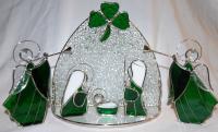STAINED GLASS NATIVITY SET